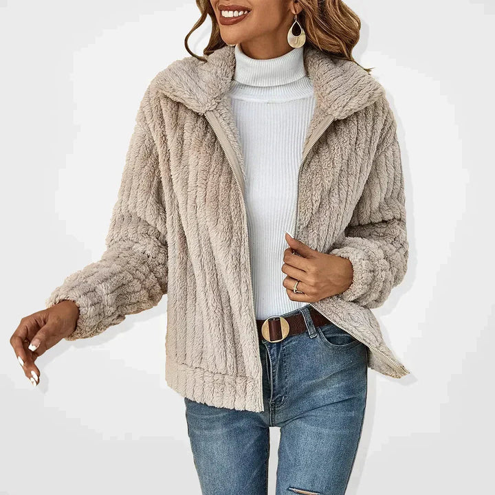 Rhonda - Uformell plysj cardigan