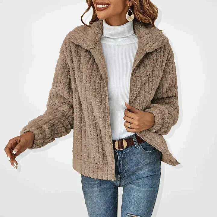 Rhonda - Uformell plysj cardigan